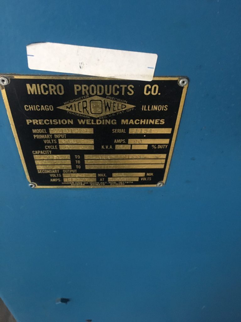 MICRO WELD SP1012PA Spot Welders | Michael Fine Machinery Co., Inc.